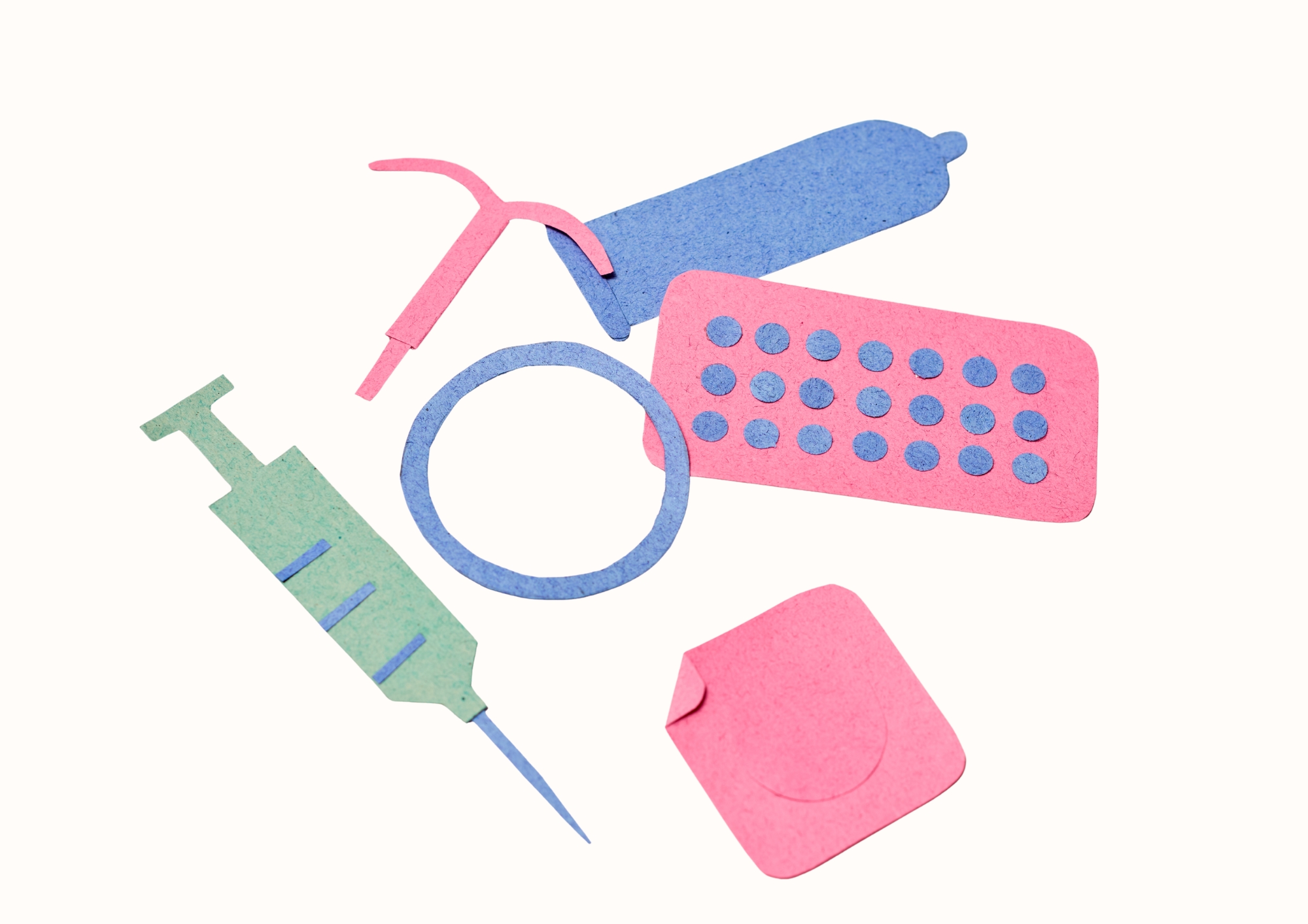 Illustration av olika preventivmedel